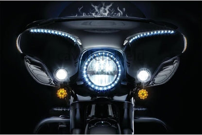 ya 23 10.7 baidi 2 Color Adjustable Fairing Side Wind Air Deflector for Harley Touring 1996-2013