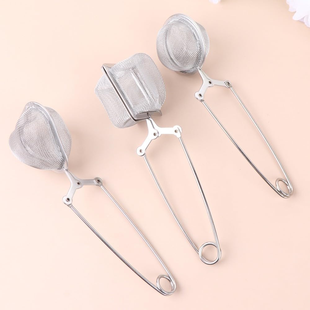 ya 14 9.20 baidi 3 Pcs Stainless Steel Tea Strainer Stainless-steel Infuser Colander Filter-1