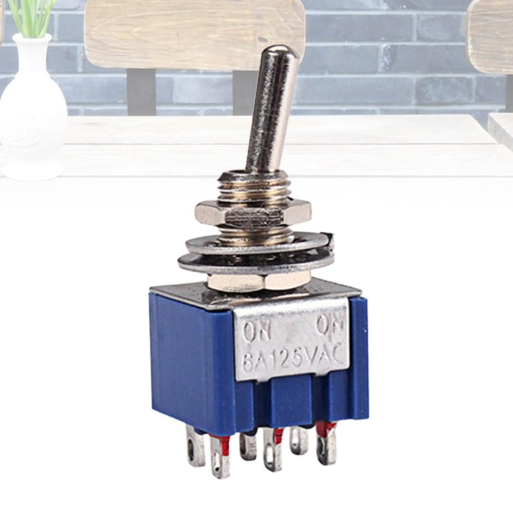 ya 23 10.7 baidi GN109A 6 Feet ON-ON SPDT 2 Position Latching Toggle 6A 125V (Blue)