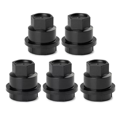 ya 5 8.10 SST of 20 Black Lug Nut Covers 15661036 for GMC Jimmy Sonama for Chevrolet S10 New