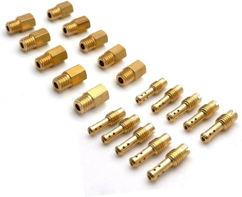 ya 2 8.15 Carburetor 10x Main Jets + 10x TMS For Jets For MIKUNI VM TM TMX VM22 Carb