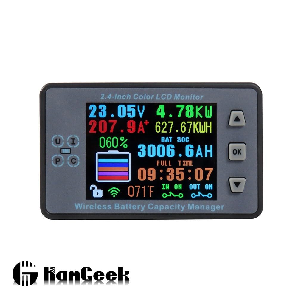 ya 16 10.20 baidi 120V 50A Voltage Current Meter Battery Capacity Manager VAC8810F 2.4 LCD