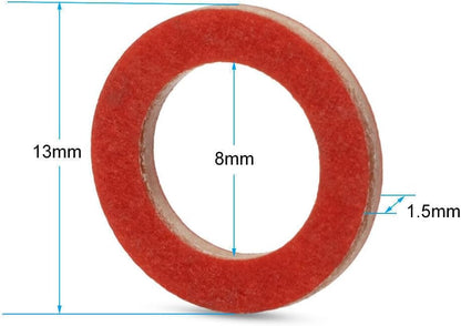 ya 2 8.15 100PCS Oil Drain Gaskets 90430-08020-00 FOR YMH Outboards Lower Unit 90430-08003