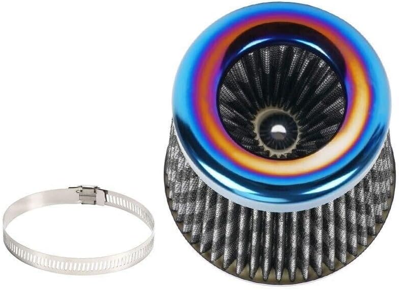 ya 13 9.15 baidi 3 76mm Universal Car Air Filter High Flow Cold Air Intake Dry Cone Replacement