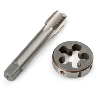 ya 6 8.24 baidi 1 Set 5/8-24 New Tap and Die Set UNF HSS Threading Gunsmithing (5/8 x 24)