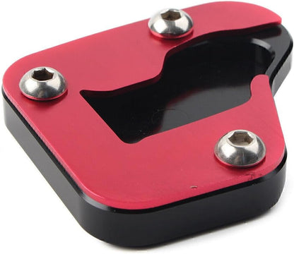 ya 4 8.8.2 Motorcycke Kickstand Sidestand Enlarge Plate Pad for Suzuki Hayabusa 08-19 Red