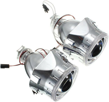 ya 4 8.10 2.5 HID Bi Xenon Head Projector Lens LHD/Rheumatic Heart Disease Headlights and Light Guide Angel Eye H1H4
