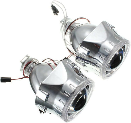 ya 4 8.10 2.5 HID Bi Xenon Head Projector Lens LHD/Rheumatic Heart Disease Headlights and Light Guide Angel Eye H1H4