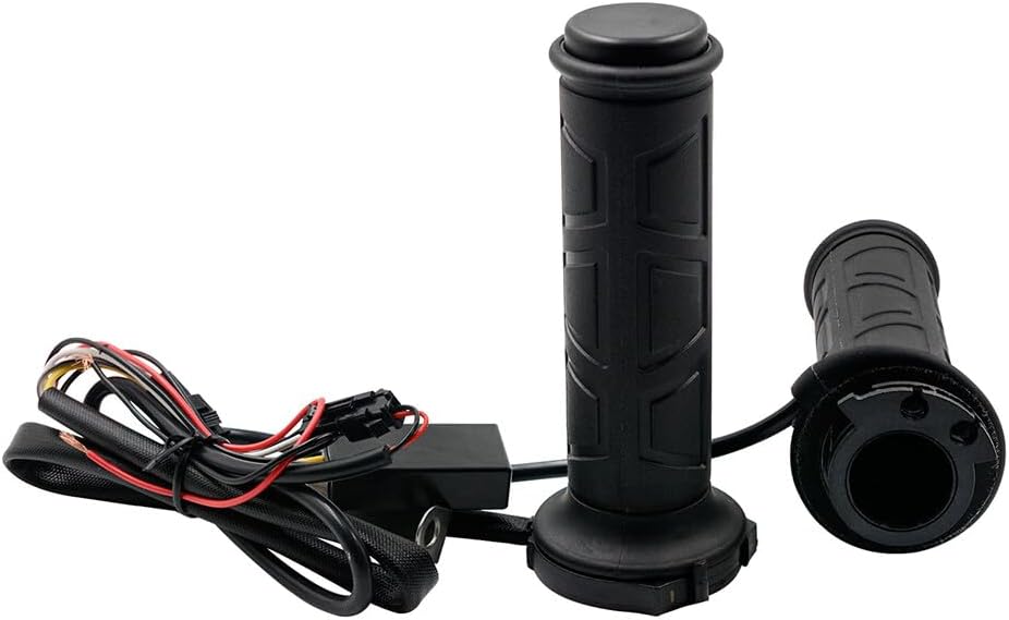 ya 6 8.14 22MM 7/8'' Motorcycle Electric Hot Heated Warm Hand Grips Handlebar Adjustable