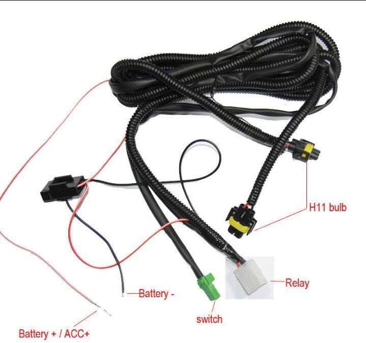 ya 10 9.16 zhengce 2pcs Front Fog Light + Wire Switch Transparent Set for Honda for Accord 200