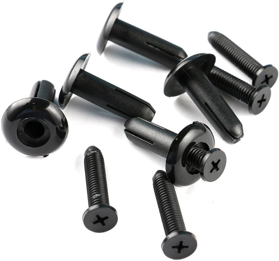 ya 27 10.13 baidi 10 x Front Bumper Push Type Retainer Clips Fits for Mitsubishi Eclipse Plastic Black