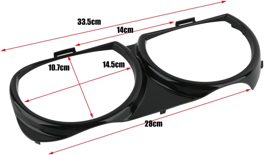 ya 10 9.16 zhengce Pair LH&RH Front Headlight Lamp Bezel Trim for Dodge for Challenger 2015-20