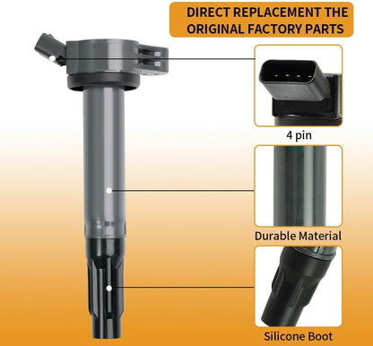 ya 9 10.24 8X Ignition Coil & Spark plug For LS460 GX460 LS600h for Toyota Sequoia Tundra UF507