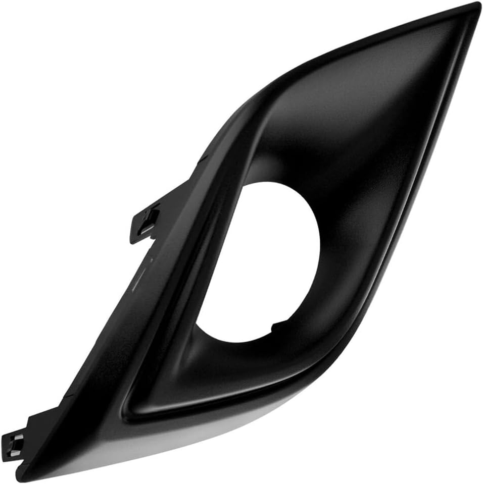 ya 9 10.24 Front Driver Side Bumper Fog Light Cover Lamp Bezel for Murano 2015-2018 Black