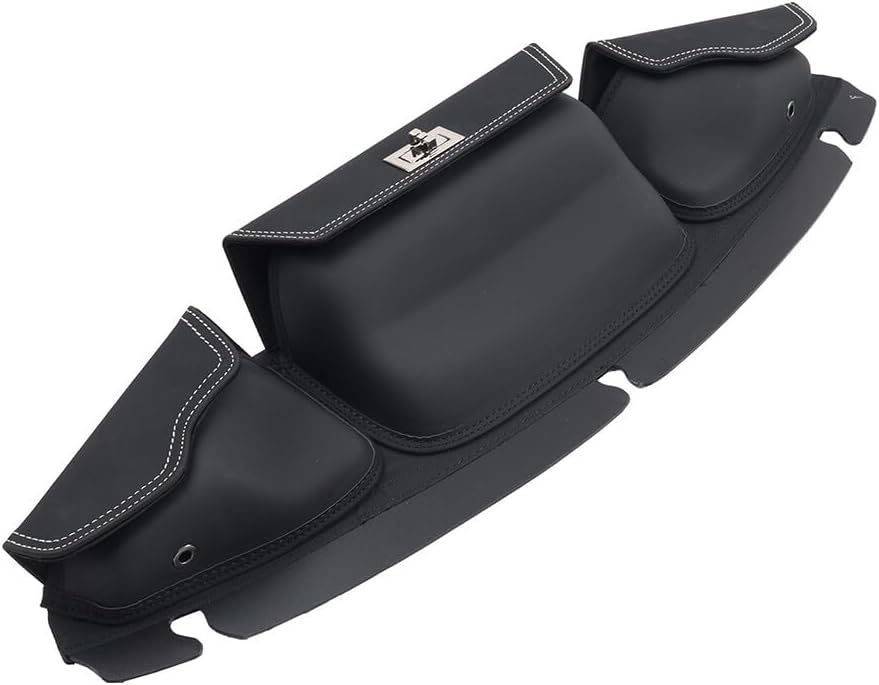 ya 11 9.14 baidiWindshield Bag 3 Pocket Pouch Storage for Harley Street Tri Glide Ultra Limited