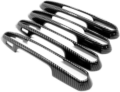 ya 5 8.10 Carbon Fiber Look Side for Smart Door Handle for Toyota Highlander 20-24 Cover Trim