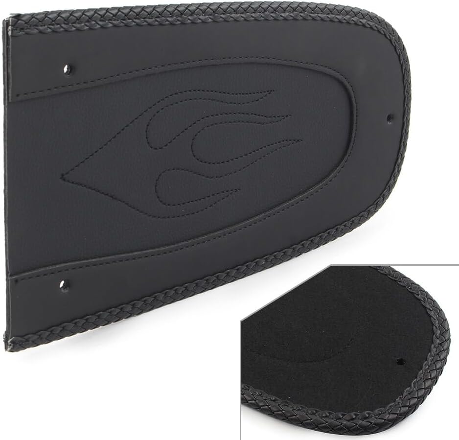 ya 4 8.10 Black Flame Solo for SEAT Rear Fender Bib for Harley Touring Electra Glide Road King