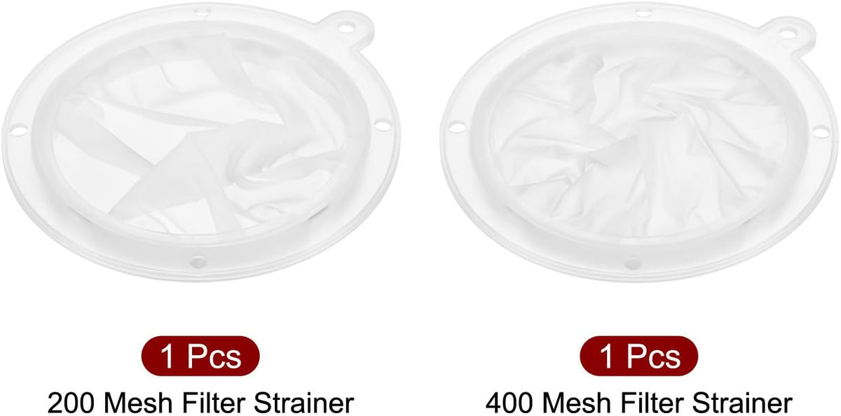 ya 14 9.20 baidi 2 in 1 Set 6.1 O.D. Food Filter Strainer Fine Mesh Filters Strainers White-1