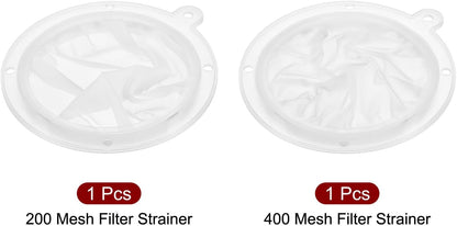 ya 14 9.20 baidi 2 in 1 Set 6.1 O.D. Food Filter Strainer Fine Mesh Filters Strainers White-1