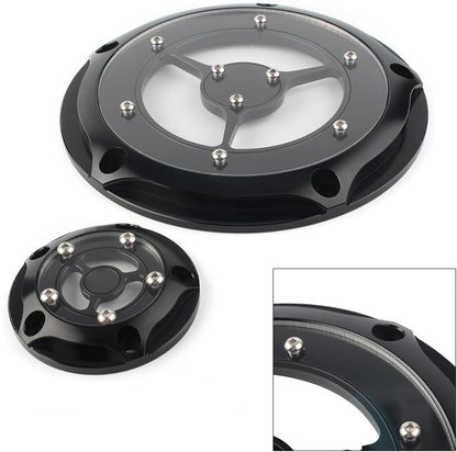 ya 2 8.15 Black Derby Timing Timer Cover for Harley Road King Electra Glide Softail