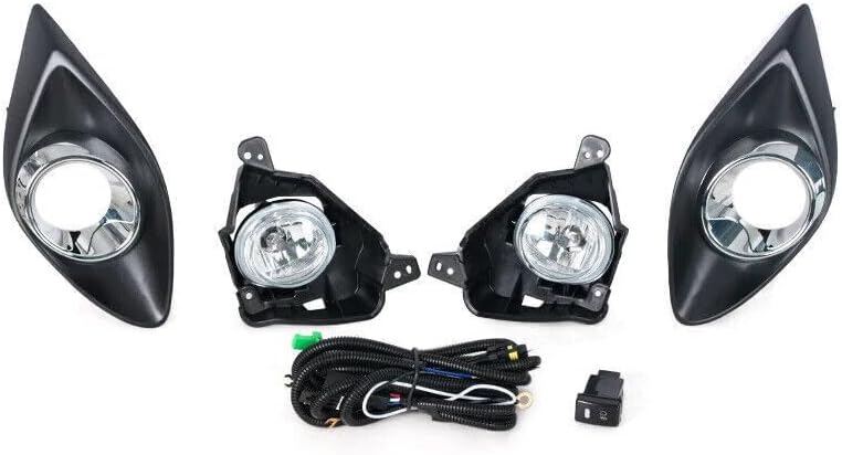 ya 10 9.16 zhengce Suitable for Mazda 2 Demio 2010-2014 Set front fog lamp fog lamp protective