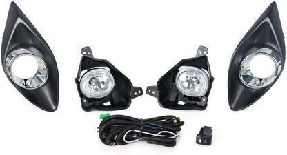 ya 10 9.16 zhengce Suitable for Mazda 2 Demio 2010-2014 Set front fog lamp fog lamp protective