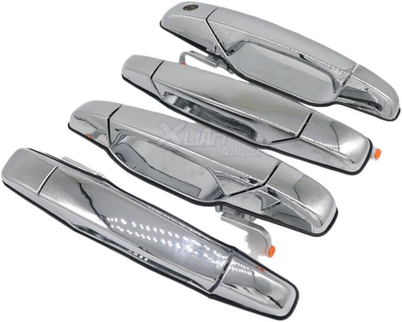 ya 5 8.24 baidi Chrome Door Handle 4 Pieces for 07-13 for Chevrolet Tahoe for GMC for Yukon for Sierra Denali Front and Rear 