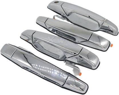 ya 5 8.24 baidi Chrome Door Handle 4 Pieces for 07-13 for Chevrolet Tahoe for GMC for Yukon for Sierra Denali Front and Rear 