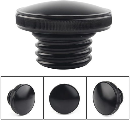 ya 4 8.10 Gas Cap Fuel Tank Right-hand Thread Smooth Fit Harley Sportster Dyna Softail Blk