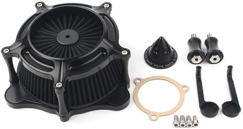 ya 5 8.24 baidi Motorcycle Air Intake Filter Cleaner Black For Harley Road Glide FLTR 2008-2016