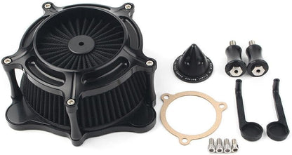ya 5 8.24 baidi Motorcycle Air Intake Filter Cleaner Black For Harley Road Glide FLTR 2008-2016
