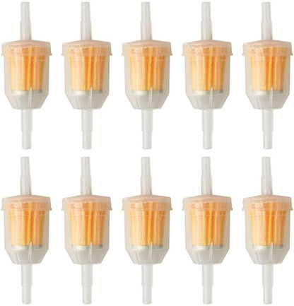 ya 26 10.21 baidi 10Pcs 1/4 6mm/8mm Inline Fuel Filter for Small Engine Lawn Garden Mower