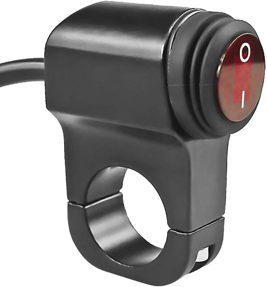 ya 4 8.14 7/8 ATV Handlebar Light Switch Waterproof Handlebar Headlight Switch 12V