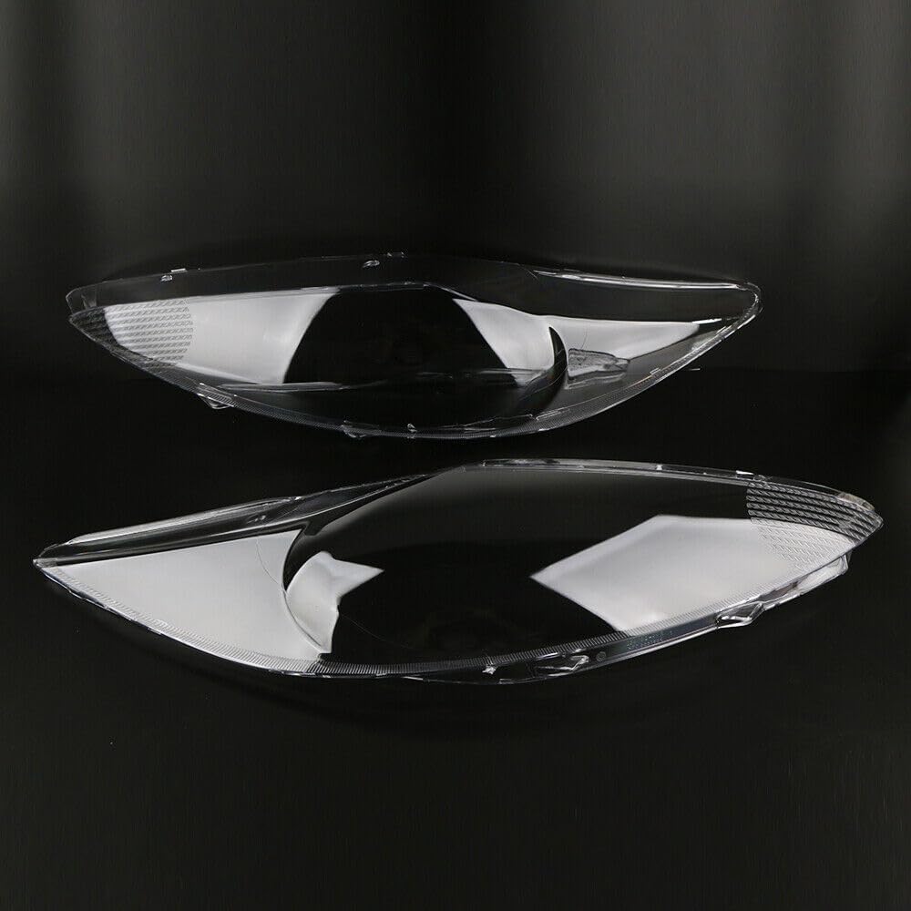 ya 4 8.10 Pair Headlight Headlamp Clear Lens Shell Cover Lenses for Ford Fiesta 2009-2012