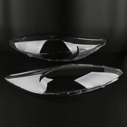ya 4 8.10 Pair Headlight Headlamp Clear Lens Shell Cover Lenses for Ford Fiesta 2009-2012