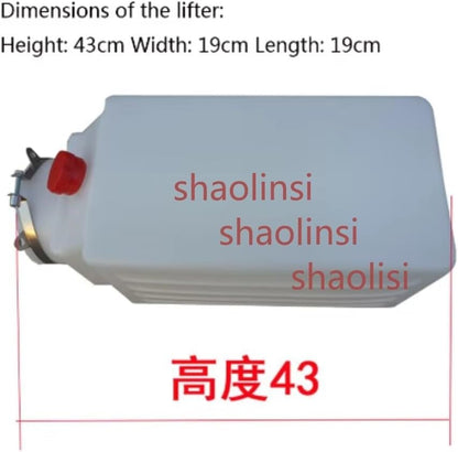 ya 5 8.10 1pc Car Auto Lift Plastic Hydraulic Storage Oil Pot Universal Lift Oil Pot 43cm