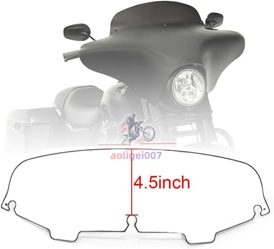 ya 23 10.7 baidi 4.5 Windshield Windscreen BLK for Harley Touring Electra Street Glide 1996~2013