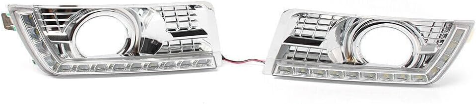 ya 10 9.16 zhengce 3 Color LED Daytime Running Fog Lights Lamp For for Cadillac SRX 2012-2016