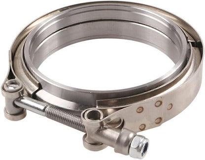ya 4 8.14 4 V-Band Flange & Clamp Kit Fit Turbo Downpipes Mild Steel Flange