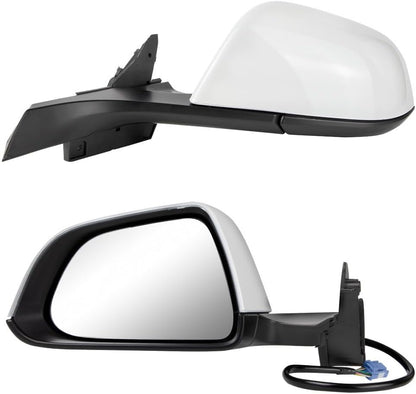 ya 11 9.14 baidiRight Passenger Side Mirror for 2017-2023 for Tesla for Model 3 Heated Power Folding White -