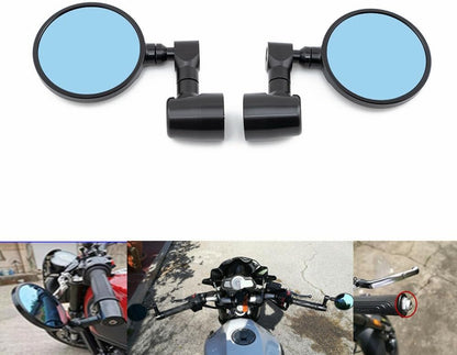 ya 2 8.15 Black CNC Handlebar End Side Mirror for Benelli Leoncino 500 502c 752s TRK502X