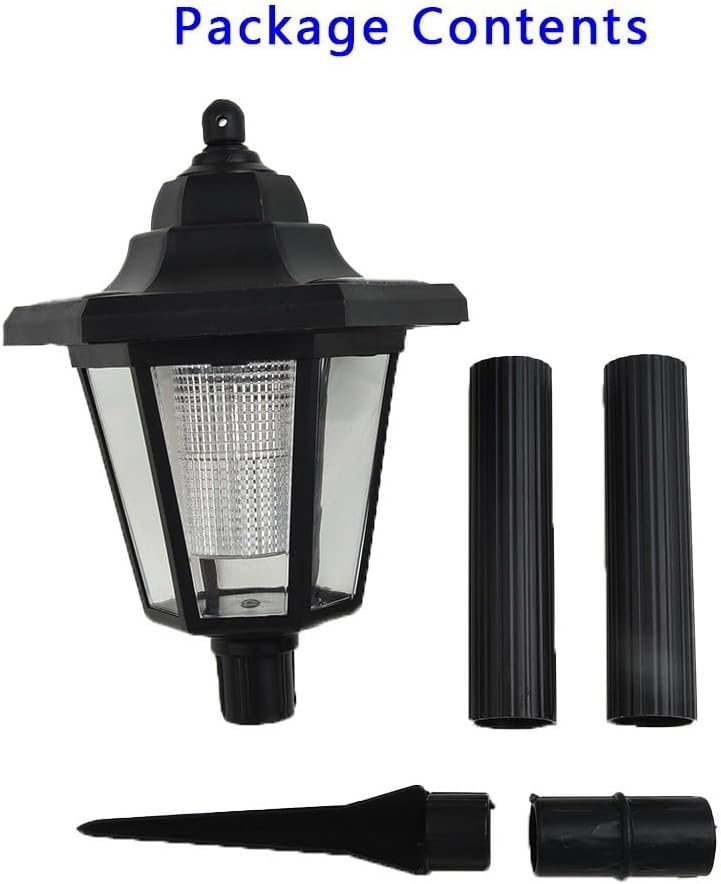 ya 26 10.21 baidi 1*Post Pole Light Outdoor Solar Power LED Path Way Sun Light Garden Yard