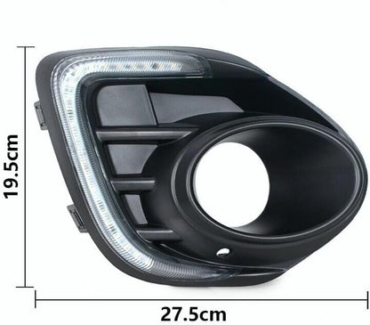 ya 2 8.15 Pair of LED Daytime Running Lights Fog Lights for Mitsubishi Lancer 2016-2018