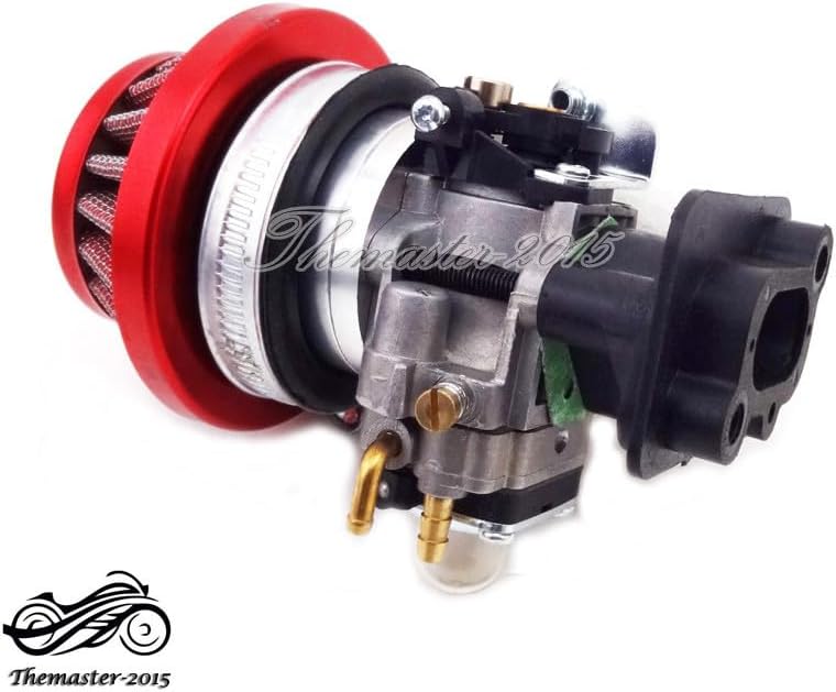 ya 6 8.24 baidi 15mm Carburetor Air Filter Alloy Stack Kit 33cc 43cc 49cc Gas Scooter Goped EVO