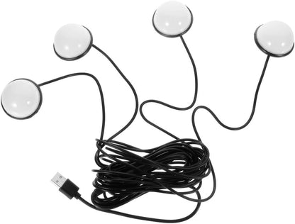 ya 13 9.15 baidi Auto Atmosphere Light USB 1 In 4 Way Car Interior Light Car Ambient Lamp Car