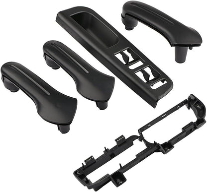 ya 4 8.14 for VW for Bora MK4 6pcs Door Handle Dazzle Pull Handle Inside Handle Dazzle Door Handle