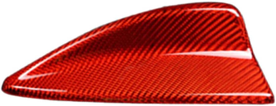 ya 6 8.14 Red Carbon Fiber Shark Fin Antenna Cover Fit for BMW 1 3 Series E82 E46 E90 E92 M3