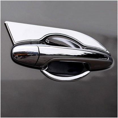 ya 5 8.10 for Toyota RAV4 2013-2018 Silver Exterior Side Door Bowl Cover Trim Decorate ABS
