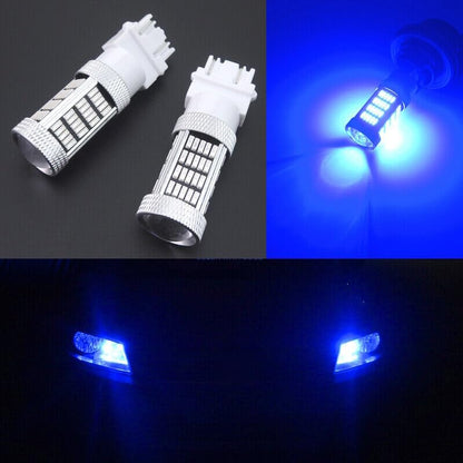 ya 4 8.8 2 Ultra Blue 3157 3457 4157 Car Truck DRL Daytime Running Light 92-SMD LED Bulbs