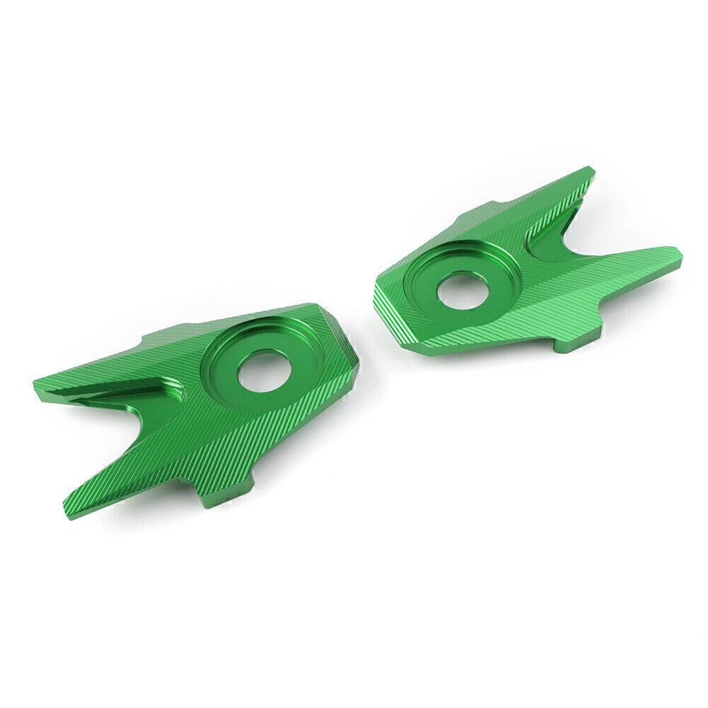 ya 9 10.24 for Kawasaki 300/250/Z250/300 2013-2016 Green Pair Rear Flat Fork Cover
